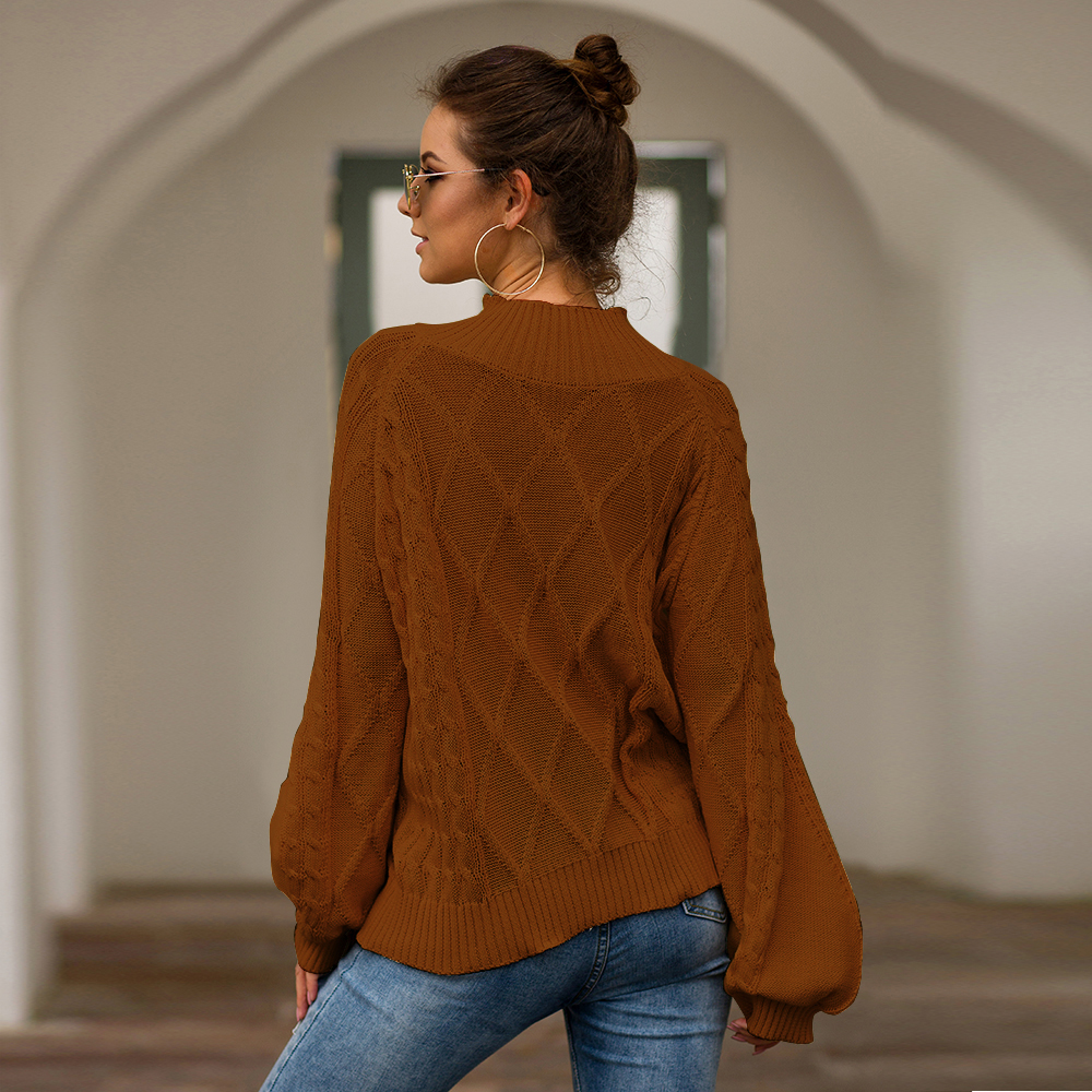 SZ60240-3 Solid Color Sweater